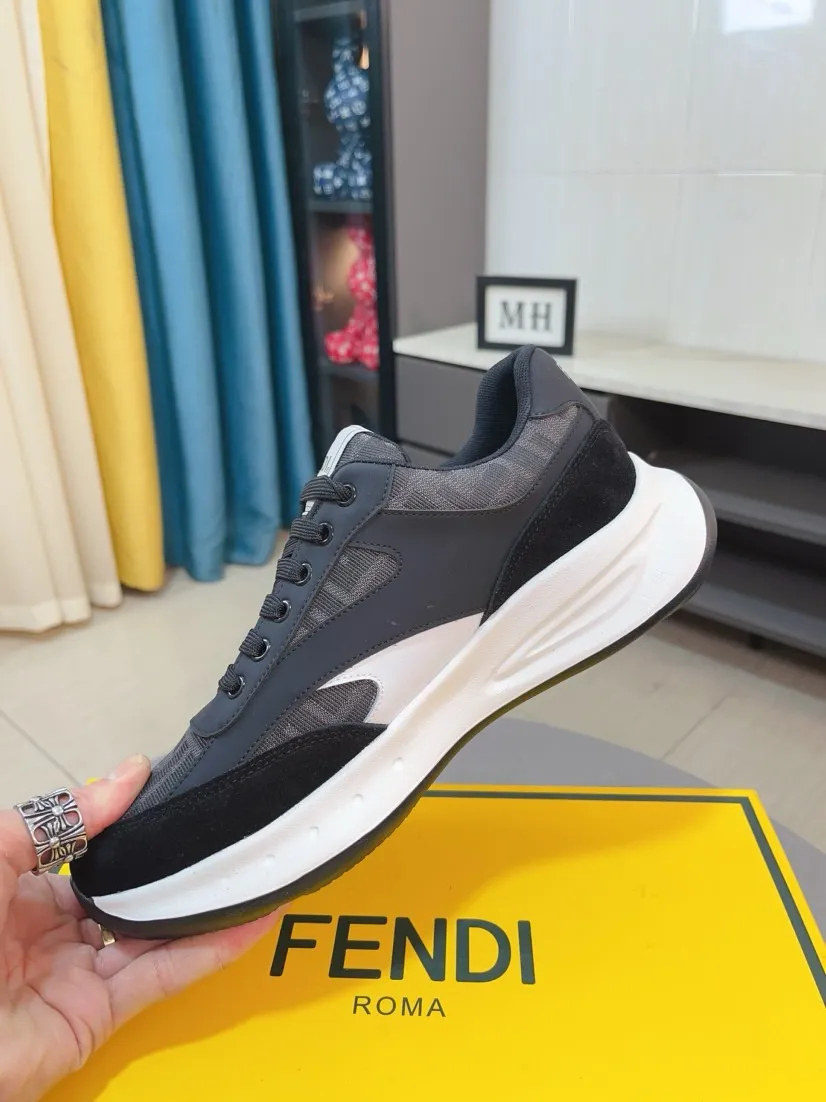 Men's men's shoes💰440🌹🌹[FENDI] Best-selling official website world premiere🔝Men's high-end brand of high-end shoes official website latest series: uppers are made of imported cowhide with specially designed fabrics➕mesh breathable lining. Make walking more convenient and comfortable! Compared with the official quality, Midea’s 1:1 replica. Create a fashionable personality to set off your uniqueness! A must-have for trendy men! Classic style. Men's sizes: 38-44.